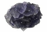 Purple Cuboctahedral Fluorite Crystal Cluster - China #161824-1
